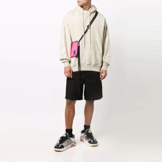 Off-White Men’ s FW21 Logo Rubber Arrow Pullover Loose Fit Beige Off-White Men’ s FW21 Logo Rubber Arrow Pullover Loose Fit Beige