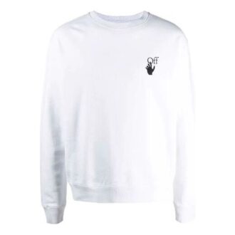 Off-White Men’ s FW21 Painting Pattern Round Neck Long Sleeves White Off-White Men’ s FW21 Painting Pattern Round Neck Long Sleeves White