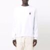 Off-White Men’ s FW21 Painting Pattern Round Neck Long Sleeves White