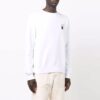 Off-White Men’ s FW21 Painting Pattern Round Neck Long Sleeves White