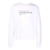Off-White Men’ s FW21 Painting Pattern Round Neck Pullover Slim Fit White