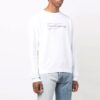 Off-White Men’ s FW21 Painting Pattern Round Neck Pullover Slim Fit White