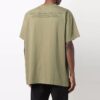 Off-White Men’ s FW21 Painting Printing Round Neck Short Sleeve Loose Fit Green T-Shirt