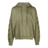 Off-White Men’ s FW21 Pattern Printing Hooded Long Sleeves Loose Fit Green