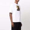 Off-White Men’ s FW21 Pattern Printing Round Neck Short Sleeve White T-Shirt