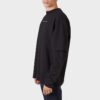 Off-White Men’ s FW21 Sleeve Printing Green Arrow Long Sleeves Loose Fit Black T-Shirt