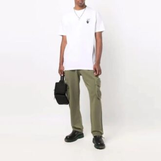 Off-White Men’ s FW21 Solid Color Cargo Pocket Sports Pants/Trousers/Joggers Loose Fit Brown Off-White Men’ s FW21 Solid Color Cargo Pocket Sports Pants/Trousers/Joggers Loose Fit Brown