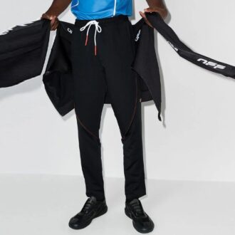 Off-White Men’ s FW21 Straight Lacing Sports Pants/Trousers/Joggers Slim Fit Black Off-White Men’ s FW21 Straight Lacing Sports Pants/Trousers/Joggers Slim Fit Black