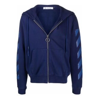 Off-White Men’ s FW21 Stripe Zipper Ordinary Version Blue Off-White Men’ s FW21 Stripe Zipper Ordinary Version Blue