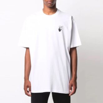 Off-White Men’ s FW21 White Arrow Short Sleeve Loose Fit White T-Shirt Off-White Men’ s FW21 White Arrow Short Sleeve Loose Fit White T-Shirt