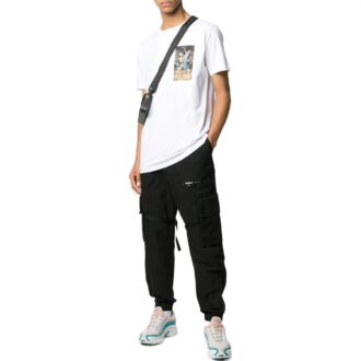 Off-White Men’ s FW22 Alphabet Character Printing Round Neck Short Sleeve White T-Shirt Off-White Men’ s FW22 Alphabet Character Printing Round Neck Short Sleeve White T-Shirt