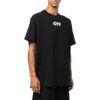 Off-White Men’ s FW22 Alphabet Logo Pattern Printing Round Neck Short Sleeve Loose Fit Black T-Shirt