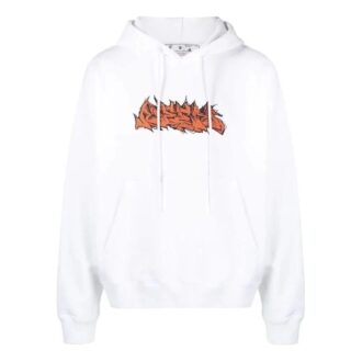 Off-White Men’ s FW22 Alphabet Logo Printing Drawstring Loose Fit White Off-White Men’ s FW22 Alphabet Logo Printing Drawstring Loose Fit White