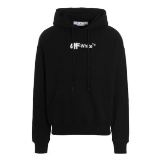 Off-White Men’ s FW22 Alphabet Logo Printing Hooded Long Sleeves Loose Fit Black Off-White Men’ s FW22 Alphabet Logo Printing Hooded Long Sleeves Loose Fit Black