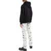 Off-White Men’ s FW22 Alphabet Logo Printing Hooded Long Sleeves Loose Fit Black