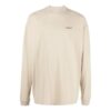 Off-White Men’ s FW22 Alphabet Logo Printing Round Neck Long Sleeves Loose Fit Creamy White T-Shirt