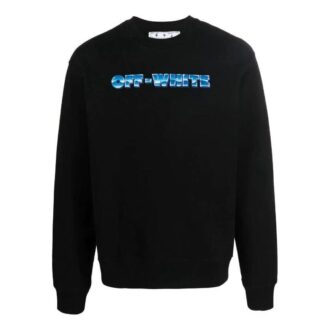 Off-White Men’ s FW22 Alphabet Logo Printing Round Neck Long Sleeves Version Black Off-White Men’ s FW22 Alphabet Logo Printing Round Neck Long Sleeves Version Black
