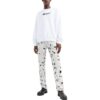 Off-White Men’ s FW22 Alphabet Printing Pullover Round Neck Long Sleeves Version White