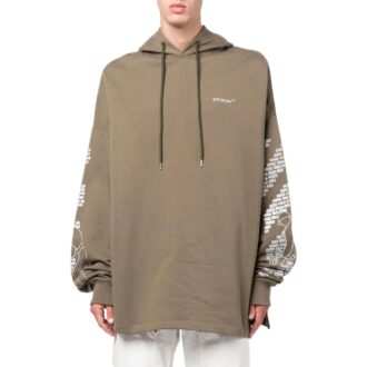 Off-White Men’ s FW22 Arrow Logo Printing Drawstring Loose Fit Khaki Off-White Men’ s FW22 Arrow Logo Printing Drawstring Loose Fit Khaki