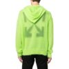 Off-White Men’ s FW22 Arrow Logo Printing Loose Fit Green Yellow