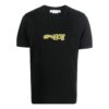 Off-White Men’ s FW22 Arrow Logo Printing Round Neck Short Sleeve Fitted Fit Black T-Shirt