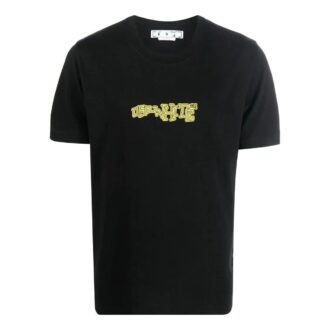 Off-White Men’ s FW22 Arrow Logo Printing Round Neck Short Sleeve Fitted Fit Black T-Shirt Off-White Men’ s FW22 Arrow Logo Printing Round Neck Short Sleeve Fitted Fit Black T-Shirt