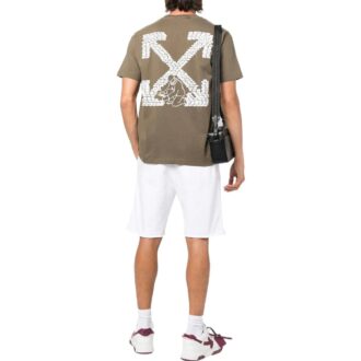 Off-White Men’ s FW22 Arrow Pattern Printing Round Neck Short Sleeve Green T-Shirt Off-White Men’ s FW22 Arrow Pattern Printing Round Neck Short Sleeve Green T-Shirt