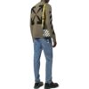 Off-White Men’ s FW22 Arrow Printing Cozy Round Neck Wool Sweater Military Green