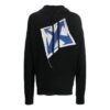 Off-White Men’ s FW22 Arrow Printing Knit Loose Fit Black