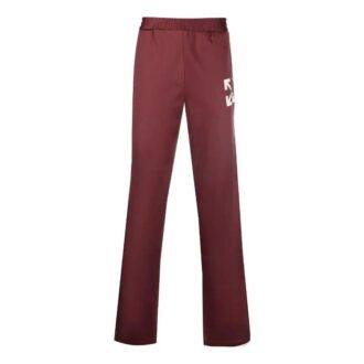 Off-White Men’ s FW22 Arrow Printing Straight Sports Pants/Trousers/Joggers Version Red Off-White Men’ s FW22 Arrow Printing Straight Sports Pants/Trousers/Joggers Version Red