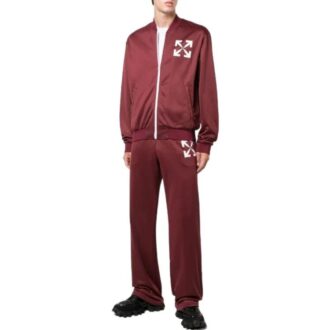 Off-White Men’ s FW22 Arrow Printing Straight Sports Pants/Trousers/Joggers Version Red Off-White Men’ s FW22 Arrow Printing Straight Sports Pants/Trousers/Joggers Version Red
