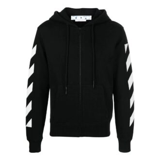 Off-White Men’ s FW22 Back Arrow Pattern Printing Hooded Long Sleeves Ordinary Version Black Off-White Men’ s FW22 Back Arrow Pattern Printing Hooded Long Sleeves Ordinary Version Black