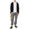 Off-White Men’ s FW22 Back Arrow Pattern Printing Hooded Long Sleeves Ordinary Version Black