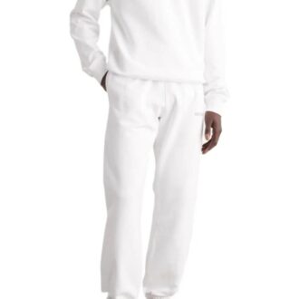 Off-White Men’ s FW22 Back Arrow Printing Elastic Waistband Bundle Feet Sports Pants/Trousers/Joggers White Off-White Men’ s FW22 Back Arrow Printing Elastic Waistband Bundle Feet Sports Pants/Trousers/Joggers White