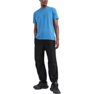 Off-White Men’ s FW22 Back Large Logo Printing Round Neck Short Sleeve Blue T-Shirt Off-White Men’ s FW22 Back Large Logo Printing Round Neck Short Sleeve Blue T-Shirt