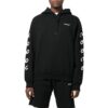 Off-White Men’ s FW22 Back Pattern Printing Hooded Long Sleeves Ordinary Version Black