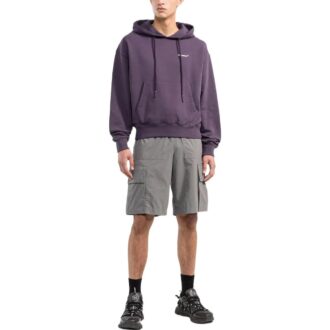 Off-White Men’ s FW22 Character Pattern Slogan Printing Purple Off-White Men’ s FW22 Character Pattern Slogan Printing Purple