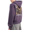 Off-White Men’ s FW22 Character Pattern Slogan Printing Purple