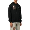 Off-White Men’ s FW22 Character Printing Hooded Long Sleeves Loose Fit Black