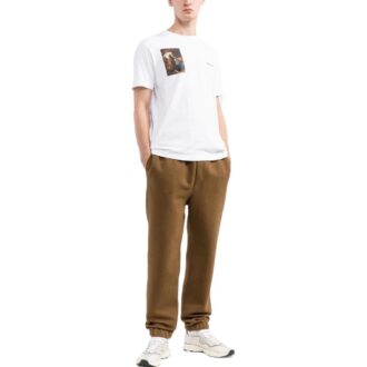 Off-White Men’ s FW22 Character Printing Round Neck Short Sleeve Ordinary Version White T-Shirt Off-White Men’ s FW22 Character Printing Round Neck Short Sleeve Ordinary Version White T-Shirt