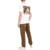 Off-White Men’ s FW22 Character Printing Round Neck Short Sleeve Ordinary Version White T-Shirt