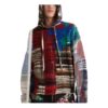 Off-White Men’ s FW22 Colorblock Hooded Knit Long Sleeves Wool Sweater