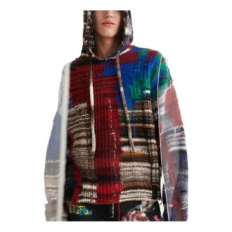 Off-White Men’ s FW22 Colorblock Hooded Knit Long Sleeves Wool Sweater Off-White Men’ s FW22 Colorblock Hooded Knit Long Sleeves Wool Sweater