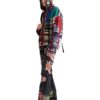 Off-White Men’ s FW22 Colorblock Hooded Knit Long Sleeves Wool Sweater