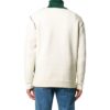 Off-White Men’ s FW22 Flowers Pattern Jacquard Round Neck Pullover Knit Wool Sweater Version White