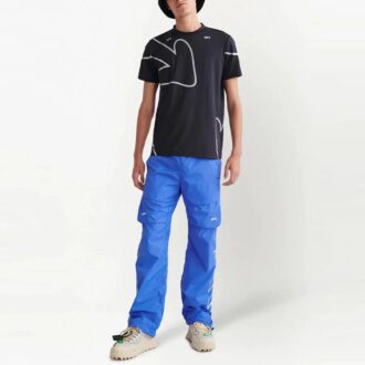 Off-White Men’ s FW22 Logo Arrow Pattern Printing Short Sleeve Slim Fit Black T-Shirt Off-White Men’ s FW22 Logo Arrow Pattern Printing Short Sleeve Slim Fit Black T-Shirt