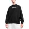 Off-White Men’ s FW22 Logo Embroidered Round Neck Long Sleeves Black