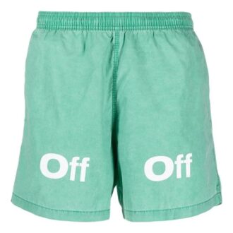 Off-White Men’ s FW22 Logo Printing Casual Shorts Version Green Off-White Men’ s FW22 Logo Printing Casual Shorts Version Green