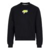 Off-White Men’ s FW22 Logo Printing Round Neck Hoodless Long Sleeves Black