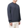 Off-White Men’ s FW22 Logo Printing Round Neck Pullover Navy Blue